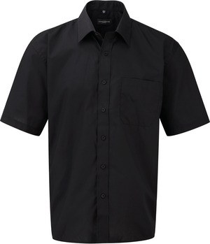 Russell Collection RU935M - Camicia uomo popeline maniche corte