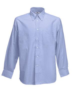 Fruit of the Loom SS114 - Camicia uomo Oxford maniche lunghe