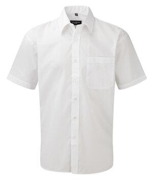 Russell Collection J935M - Camicia manica corta in popeline - easycare