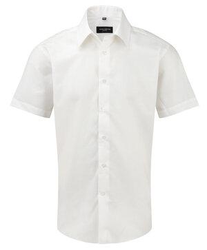 Russell Collection R-923M-0 - Camicia uomo Oxford maniche corte