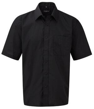 Russell Collection R-935M-0 - Camicia uomo popeline maniche corte