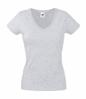 Fruit of the Loom 61-398-0 - T-shirt donna Value Weight con scollo a V