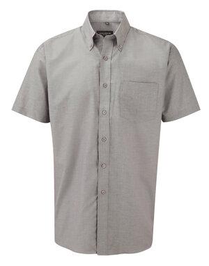 Russell Collection R-933M-0 - Camicia uomo Oxford maniche corte