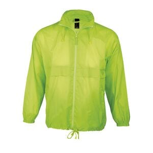 SOL'S 32000 - SURF Giacca Antivento Unisex Impermeabile Verde lime fluo