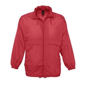 SOL'S 32000 - SURF Giacca Antivento Unisex Impermeabile Rosso