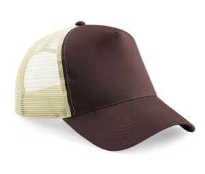 Beechfield BF640 - Cappellino Trucker americano Chocolate/Caramel