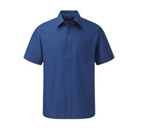 Russell Collection JZ935 - Camicia da uomo in popeline