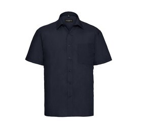 Russell Collection JZ935 - Camicia da uomo in popeline