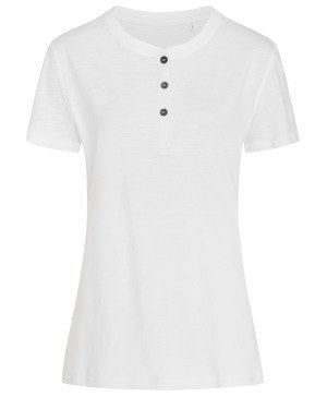 Stedman STE9530 - T-shirt girocollo da donna Sharon ss con bottoni