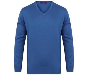 Henbury HY720 - Maglione con scollo a V da uomo