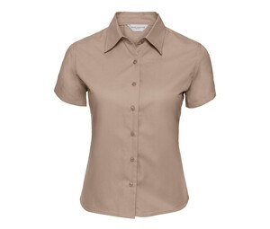 Russell Collection JZ17F - Camicia da donna in twill di cotone