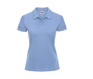 Russell JZ69F - Polo da donna in piquet 100% cotone Sky