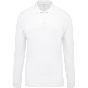 Kariban K256 - Polo piqué uomo manica lunga White