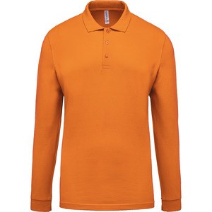 Kariban K256 - Polo piqué uomo manica lunga Arancio