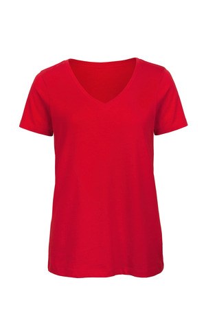 B&C CGTW045 - T-shirt ecologica da donna con scollo a V