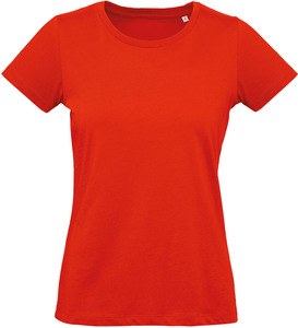 B&C CGTW049 - T-shirt organica da donna Inspire Plus Fire Red