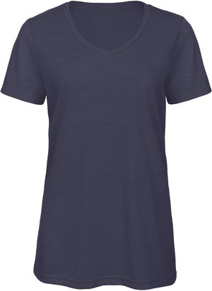 B&C CGTW058 - T-shirt da donna con scollo a V Triblend