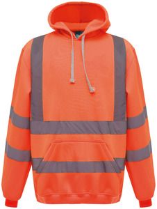 Yoko YHVK05 - Felpa alta visibilità con cappuccio Hi Vis Orange