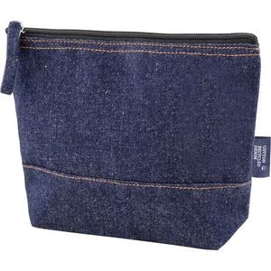 EgotierPro 53007 - Borsa da Toilette in Cotone Riciclato e Denim NASHVILLE