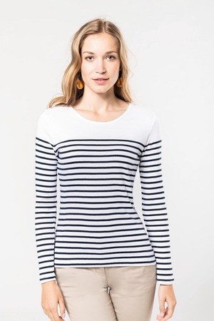 Kariban K386 - Maglia donna alla marinara a maniche lunghe