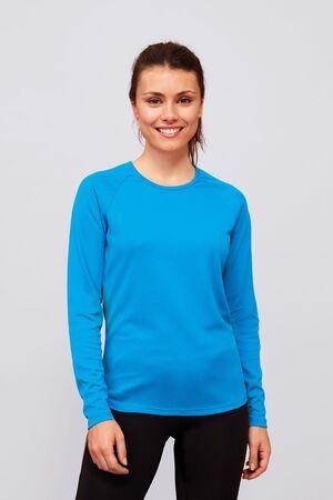 Sols 02072 - Sporty Lsl Donna T Shirt Donna Manica Lunga