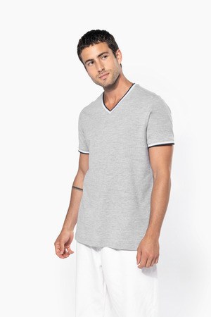 Kariban K374 - T-shirt piqué uomo scollo a V