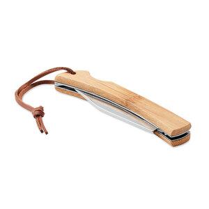 GiftRetail MO6623 - MANSAN Coltello pieghevole in bamboo