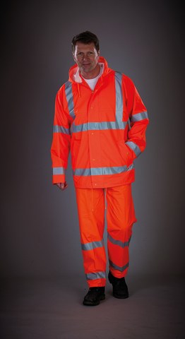 Yoko YHVS450 - Giacca antipioggia traspirante Hi-Vis Soft Flex